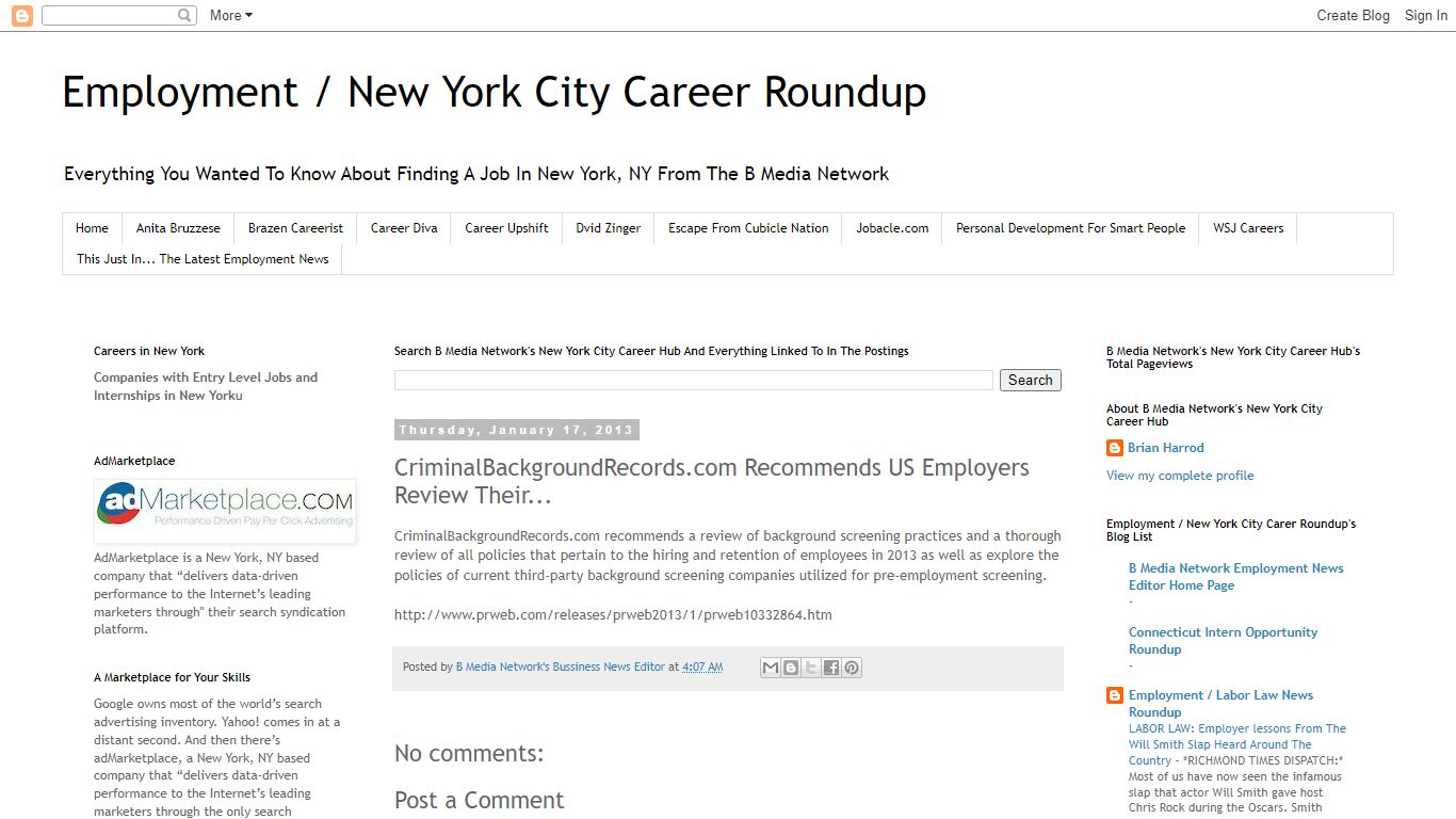 CriminalBackgroundRecords.com Recommends US Employers Review Their...